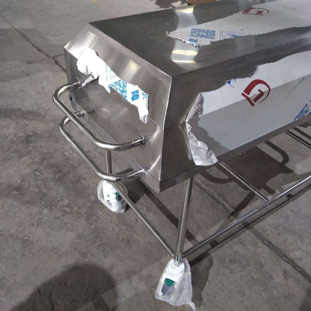 医院医学院用尸体推车 不锈钢医用太平间遗体运送车 棺材