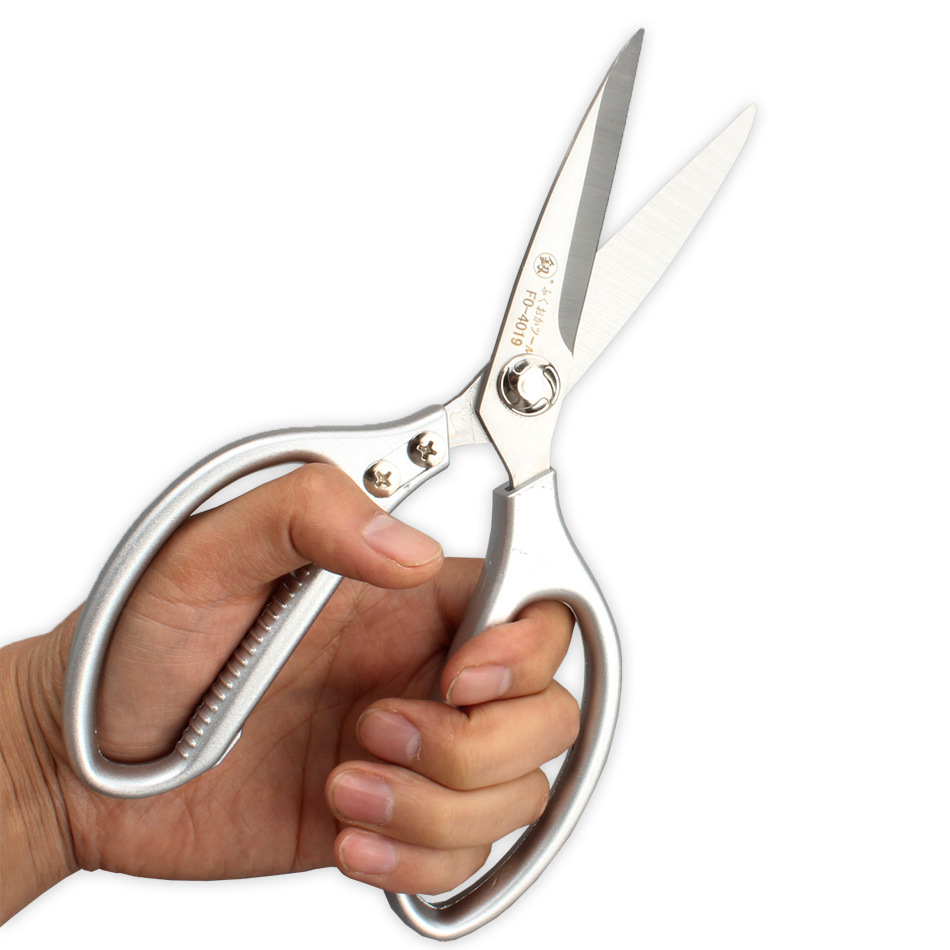 福冈工具不锈钢剪刀家用薄铁皮剪 皮革剪 布料剪厨房剪子fo-4019