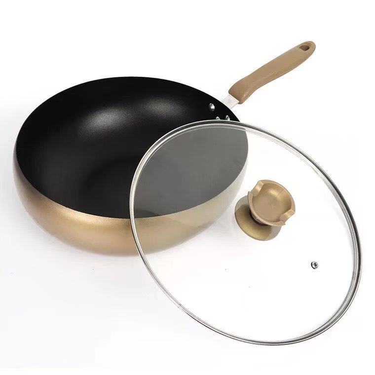 回飞锅无烟不粘回飞锅健康回旋无涂层炒菜锅会销活动礼品平底锅