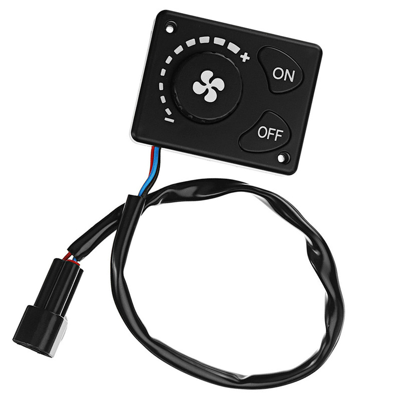 汽车暖风机配件 旋钮开关不带遥控 驻车12v24v加热器开关远程控制