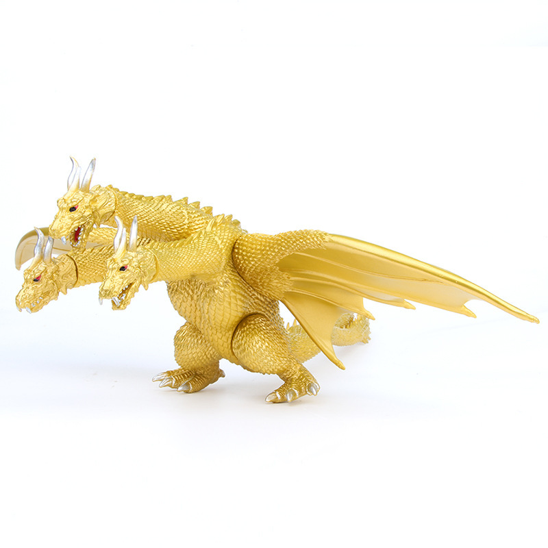 哥斯拉2怪兽 三头龙 基多拉 金龙 手办玩偶微景观摆件