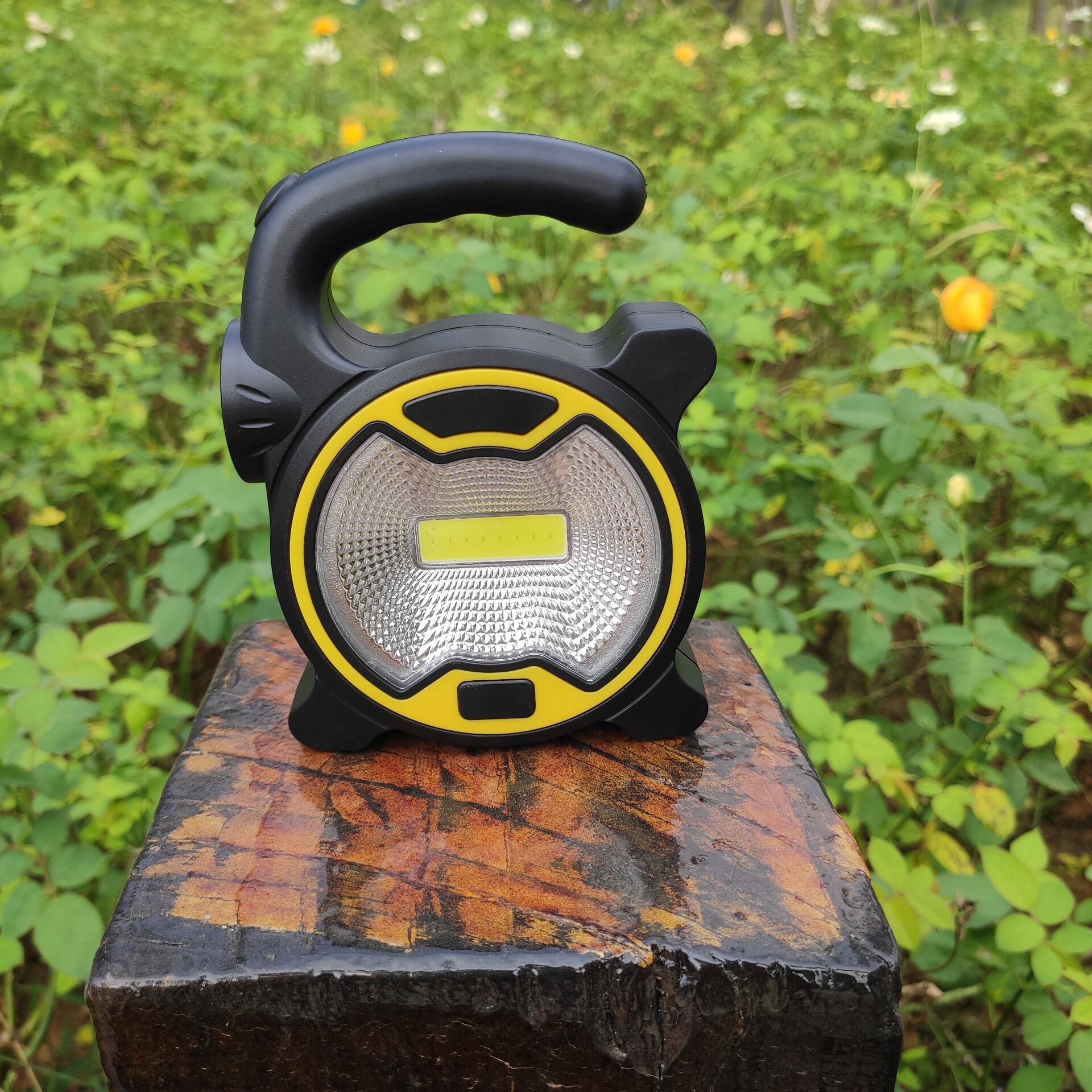 led户外野营照明灯手提应急灯cob新款工作灯2头灯大功率投光灯