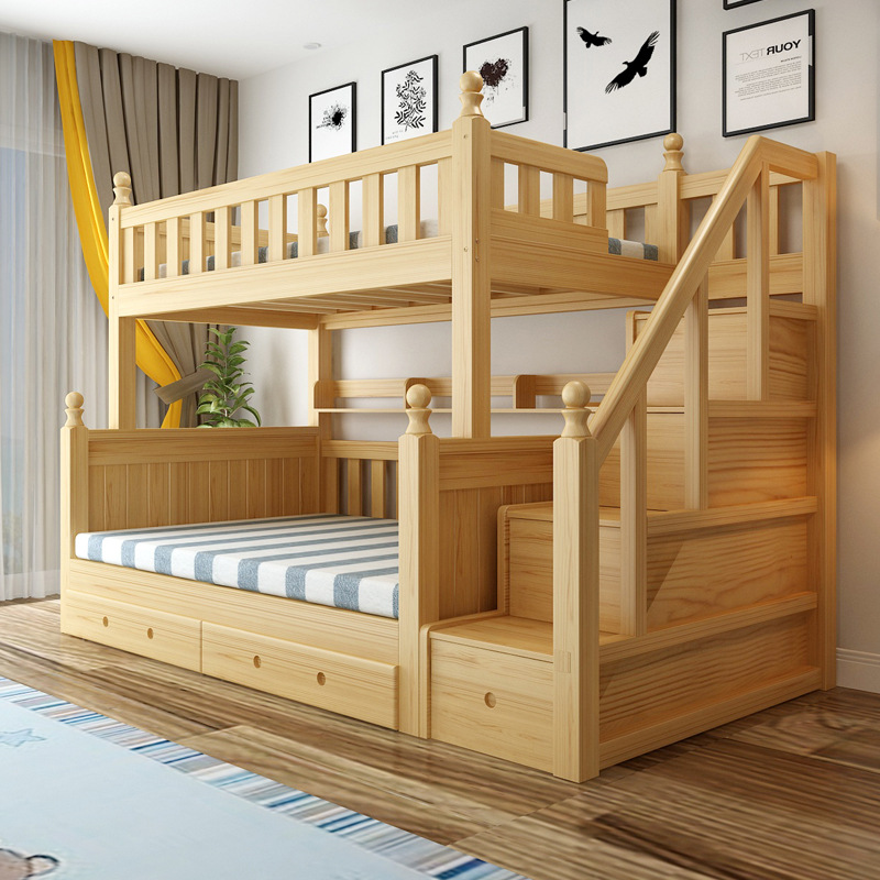实木床上下床双层床多功能成人上下铺子母床儿童床1.5松木高低