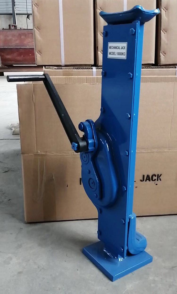 厂家批发手摇挎顶机械式跨顶10t 5吨齿条千斤顶起道机手摇千斤顶
