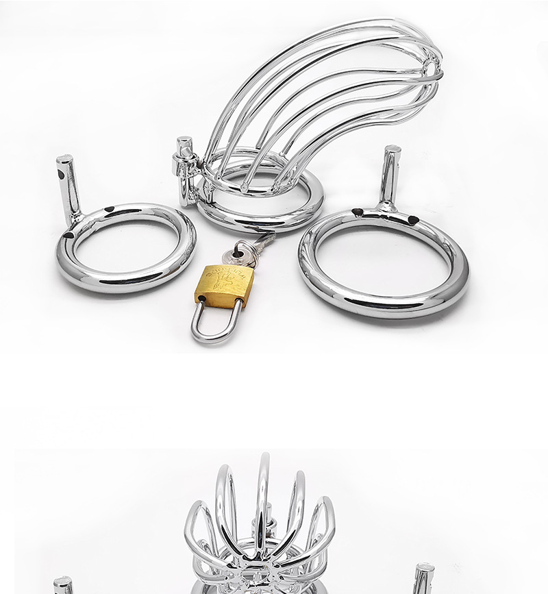 玩具情趣金属不锈钢cb男用贞操锁成人用品厂家直供