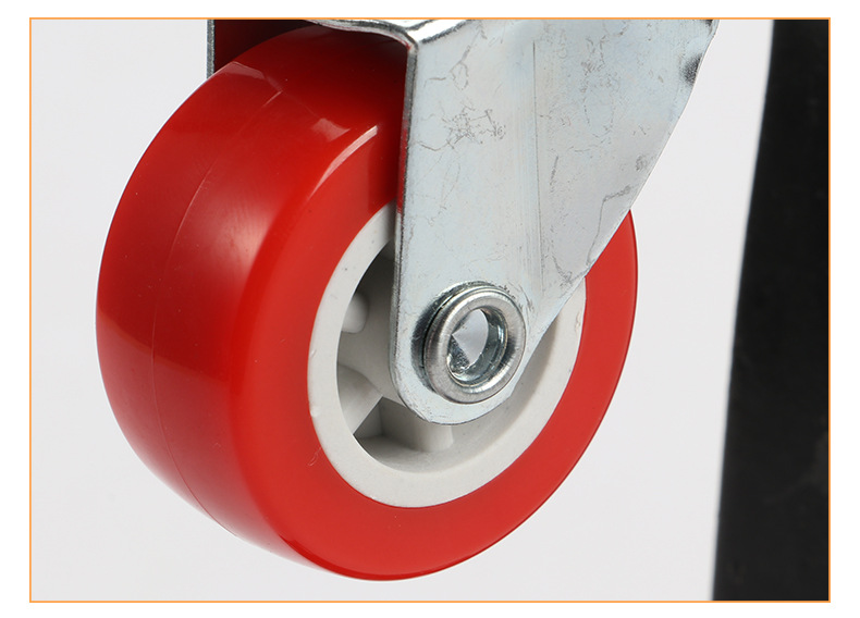 5寸红色pvc通花螺杆万向轮 家具/挂衣架耐用防水脚轮