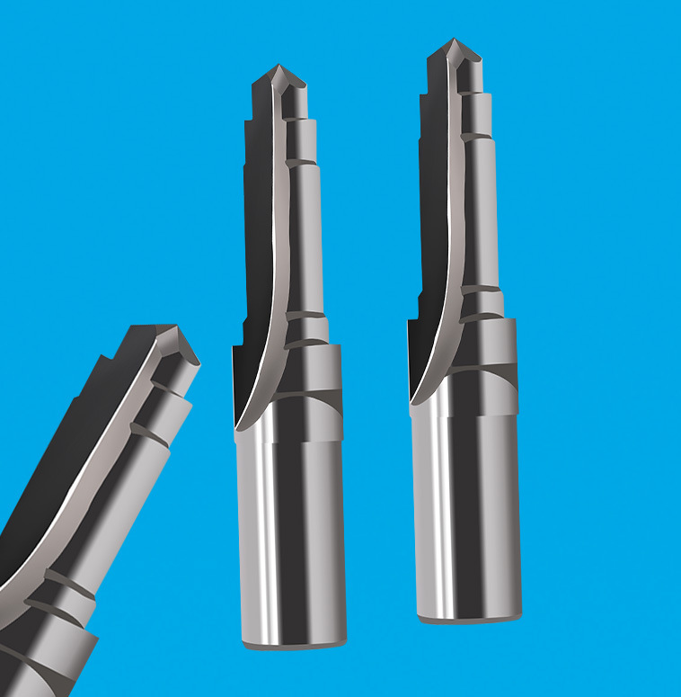 专业生产2刃阶梯对焊式成型钻铰刀 2刃阶梯直槽钻铰刀