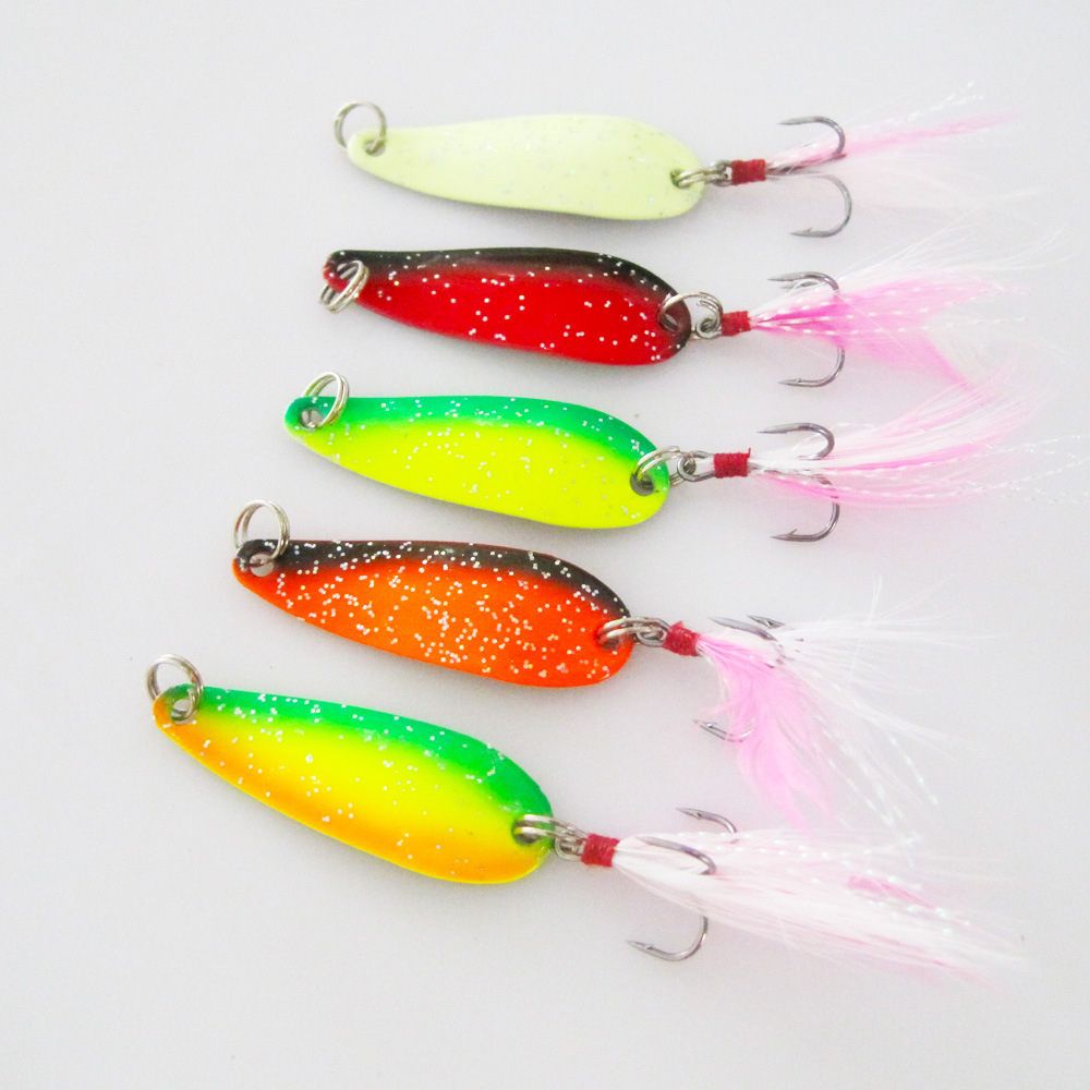 热销路亚饵亮片5克彩色亮片饵马口翘嘴路亚硬饵拟饵鱼饵