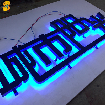 不锈钢亚克力发光字树脂迷你点阵led广告匾牌门头户外招牌制作