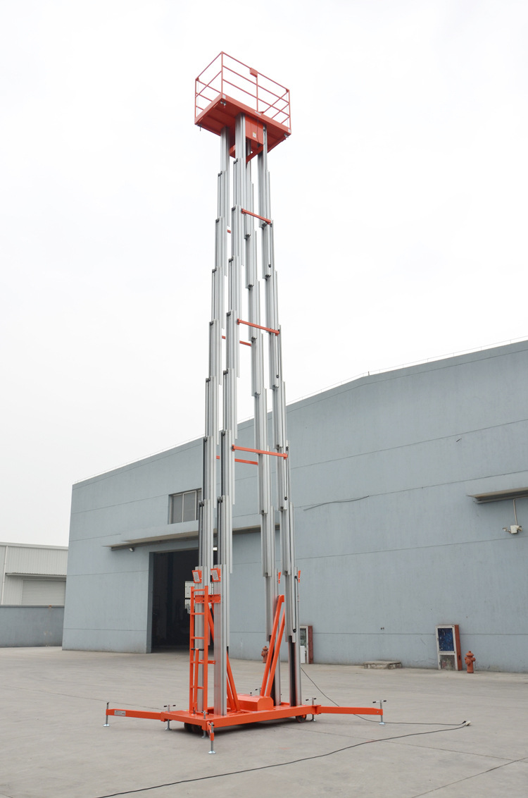 久固gtwy6-200s 6米高空作业平台车双桅式铝合金电动升降平台
