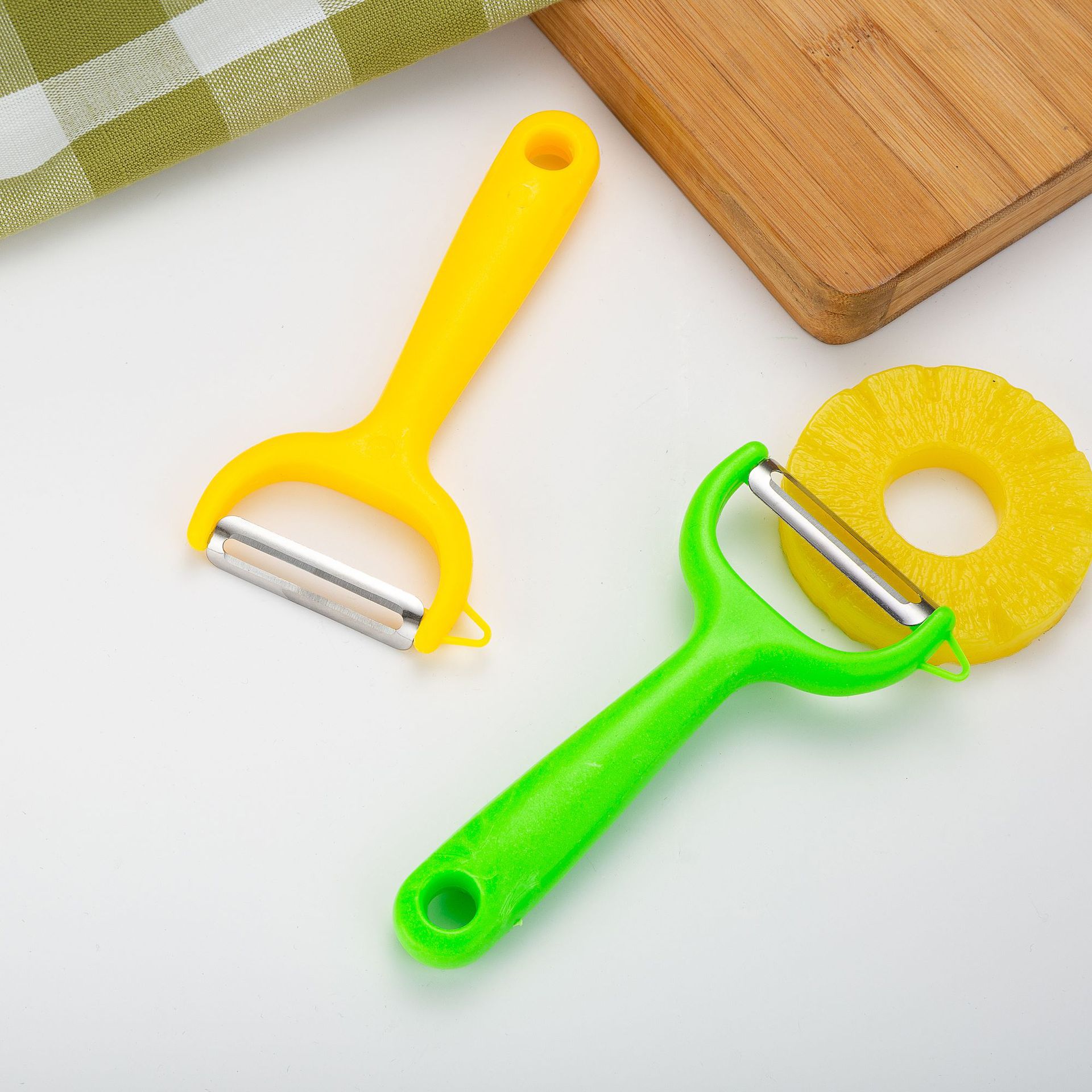 多功能不锈钢去皮苹果卡装削皮刀瓜果刨丝器削皮器刮皮厨房小工具-报