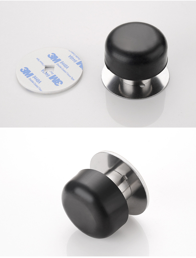 卫生间门吸_免打孔硅胶静音门碰防撞防盗门地装门阻