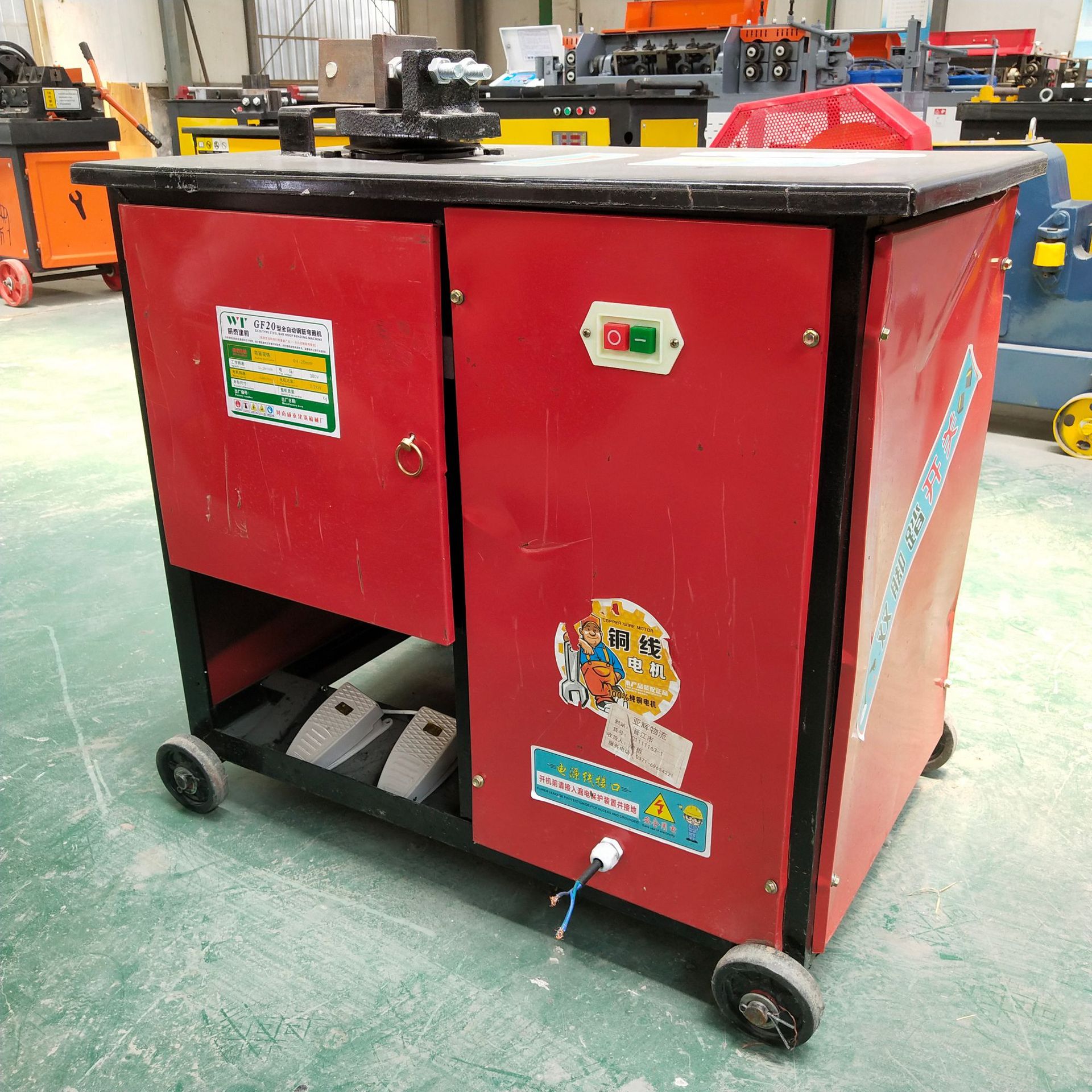 小型钢筋弯箍机 gf20钢筋弯箍机价格 螺纹钢筋折弯机厂家