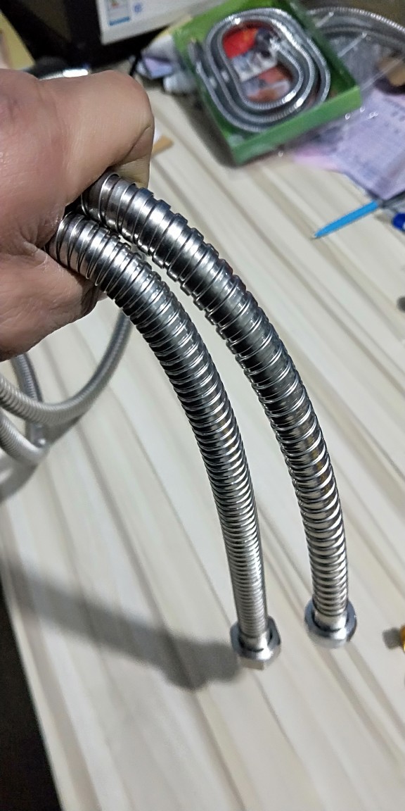 不锈钢加密水洗淋浴软管热水器淋浴花洒软管加长淋雨喷头连接管