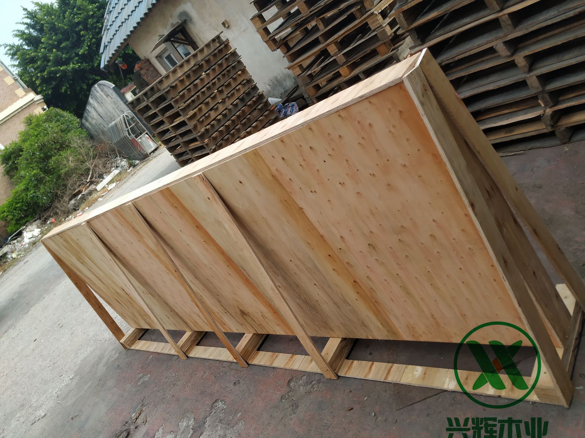 佛山厂家批发 玻璃包装易碎品三脚架夹板木箱 木质通用包装收纳箱