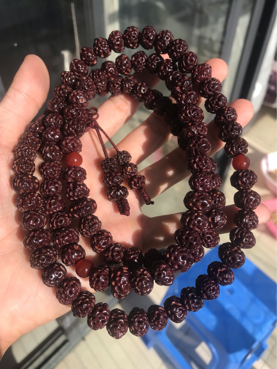 如意菩提子108颗佛珠念珠手链 天意菩提子 12mm 佛珠