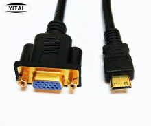 VGA线 Micro HDMI线 HDMI转VGA线 VGA转HDMI线 HDMI C接口线1.0米