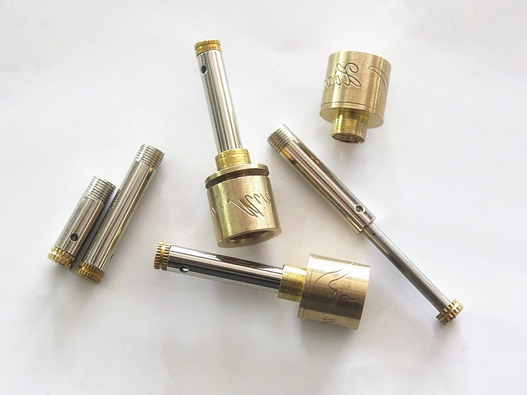 红木烟嘴配件 全露过滤头12mm切线 外露长头 烟嘴过滤铜头 可定做