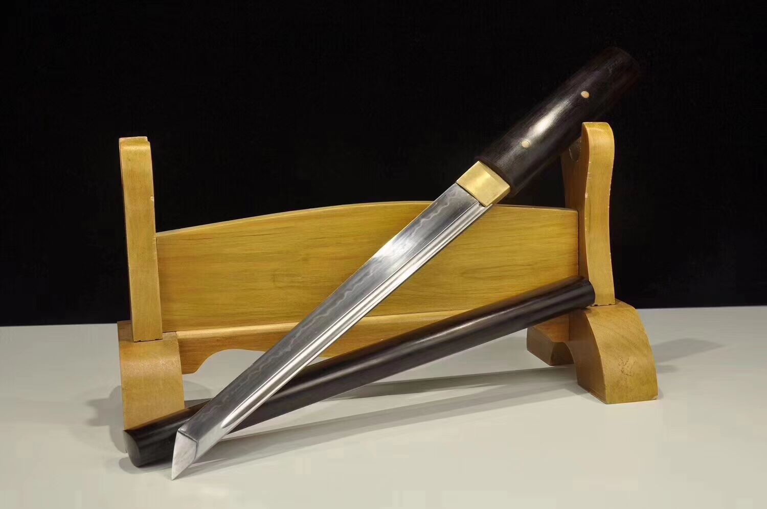 黑檀短刀 龙泉市剑庐宝剑厂 健身器械 不开刃