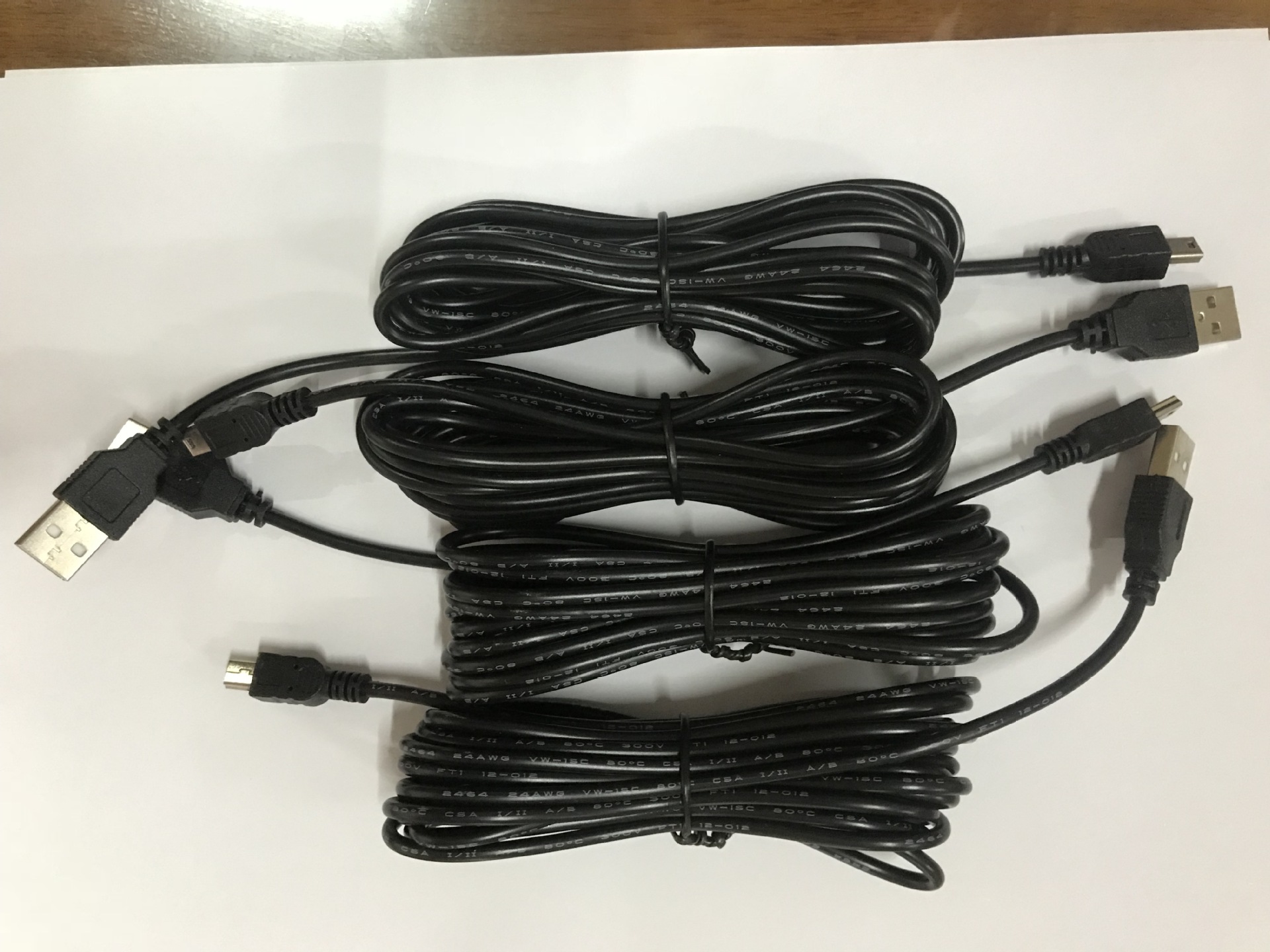 行车记录仪充电线35米usb车载电源线v3迷你t口mini5p充电线