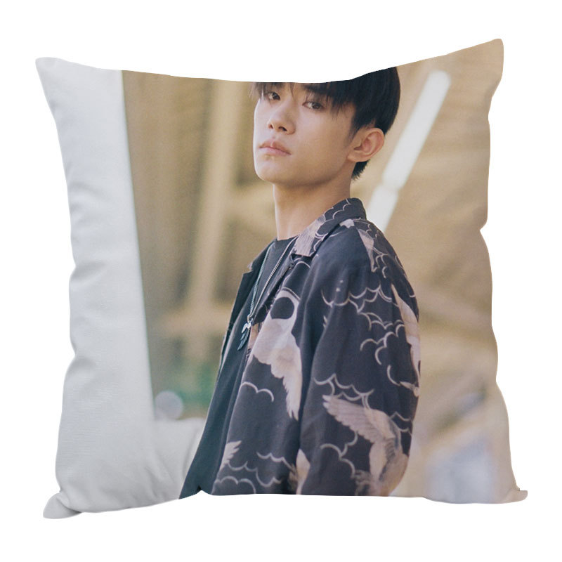 tfboys易烊千玺周边同款抱枕靠垫设计来图设计照片海报生日礼物品