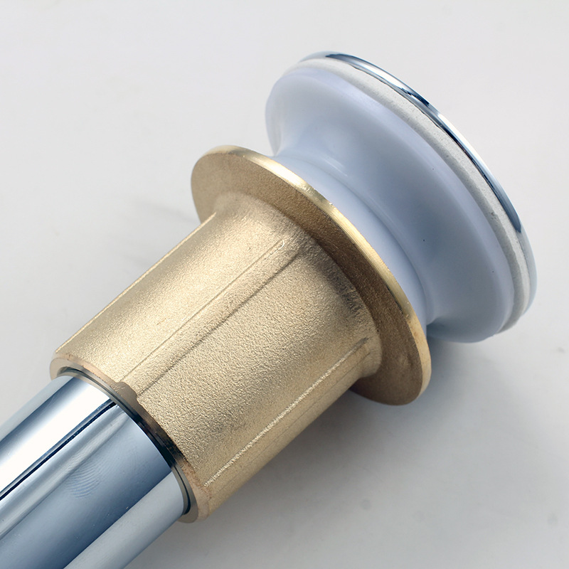 铜体溢水口洗手盆面盆下水器下水口翻板连体下水头卫生间下水