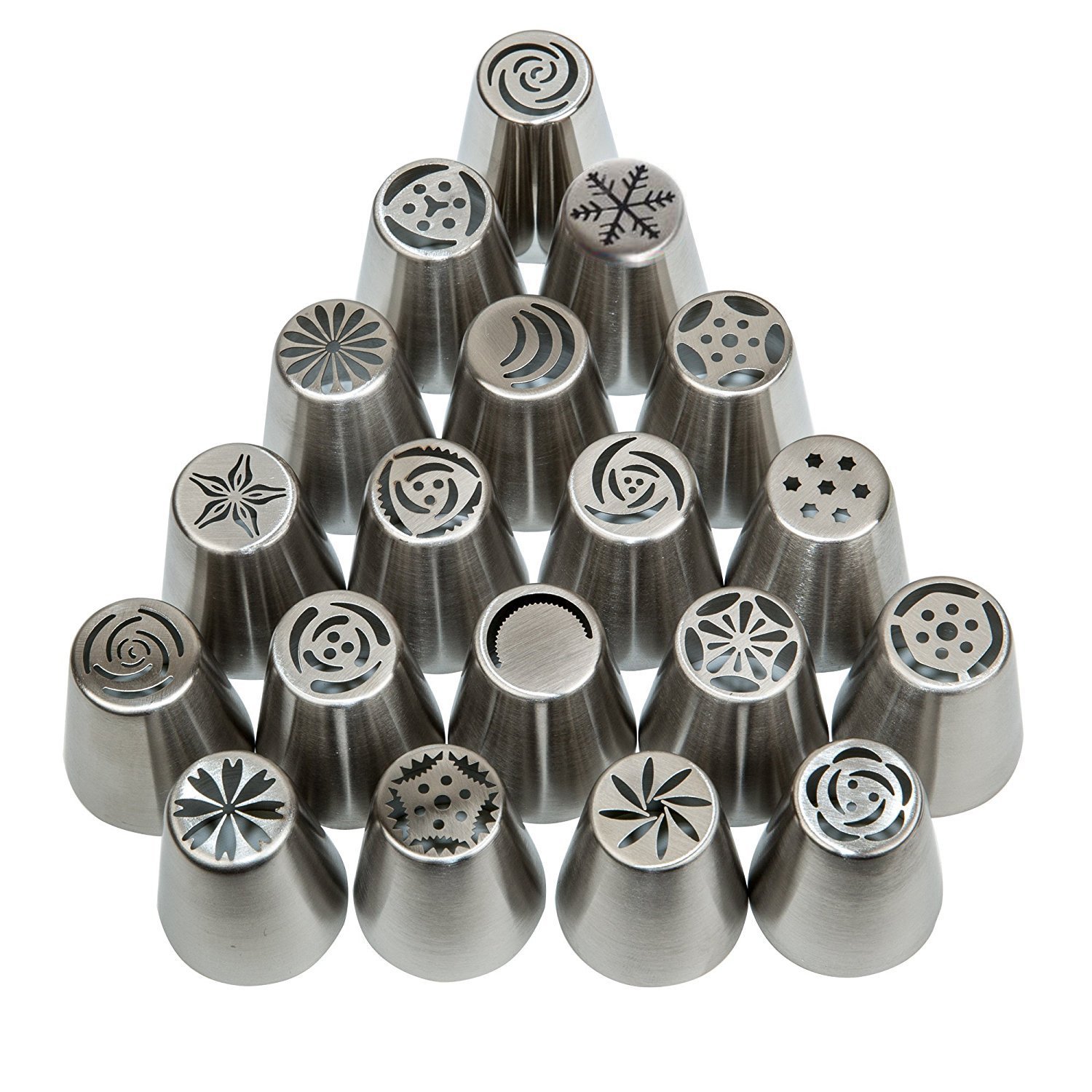 厂家直销蛋糕烘培工具裱花嘴俄罗斯花嘴无缝不锈钢花嘴套装