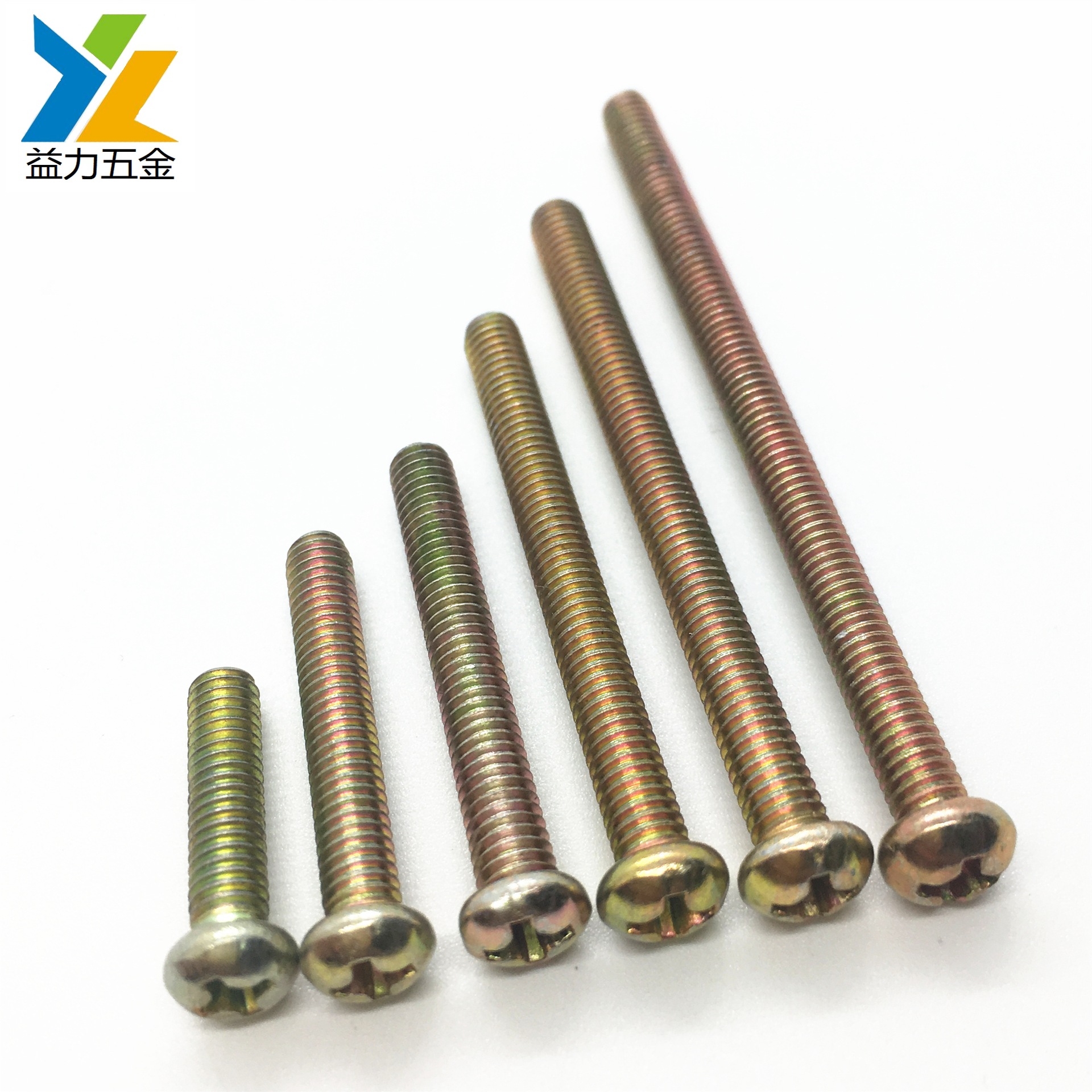 gb818 十字槽盘头螺钉 圆头组合机牙机螺钉 圆头机螺丝 盘头机丝