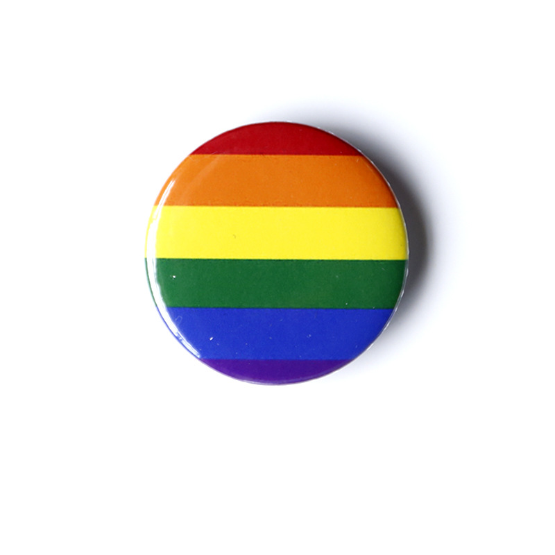 Cross-Border Amazon Rainbow Badge Gay Badge LGBT Gay Gay Couple Friendship Brooch Love & Pride
