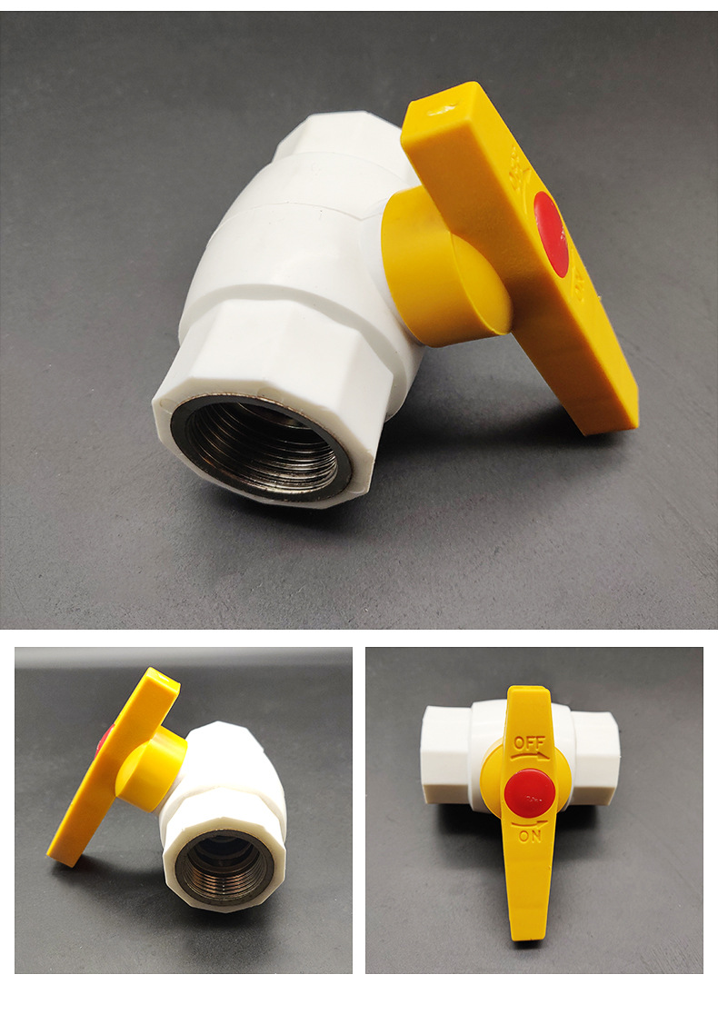 ppr热熔内丝钢芯球阀定制双活接球阀 20/25/40/63塑料管件批发