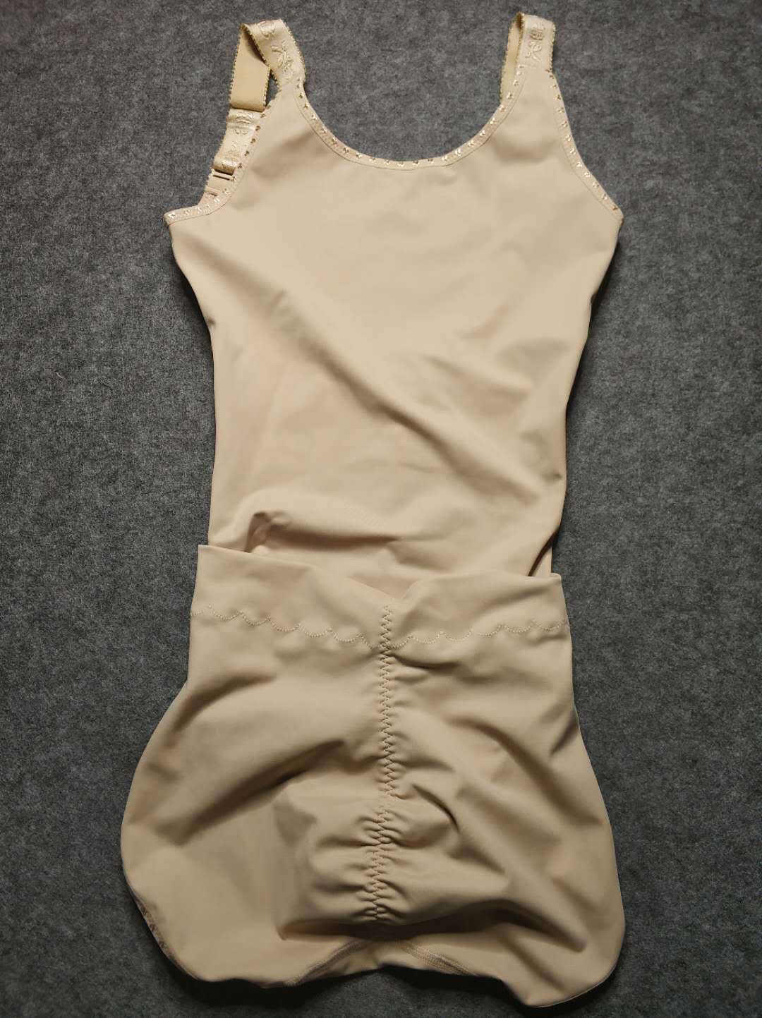 外贸三角塑身衣后脱式连体瘦身收腹束腰提臀美体排扣加强束身内衣