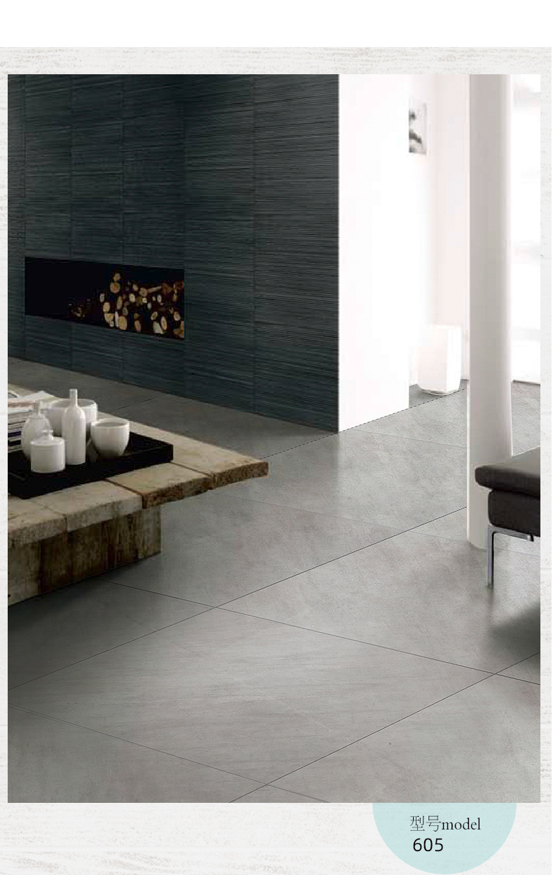 高级灰工业风格木地板水泥纹商用办公室工程强化复合地板厂家直销