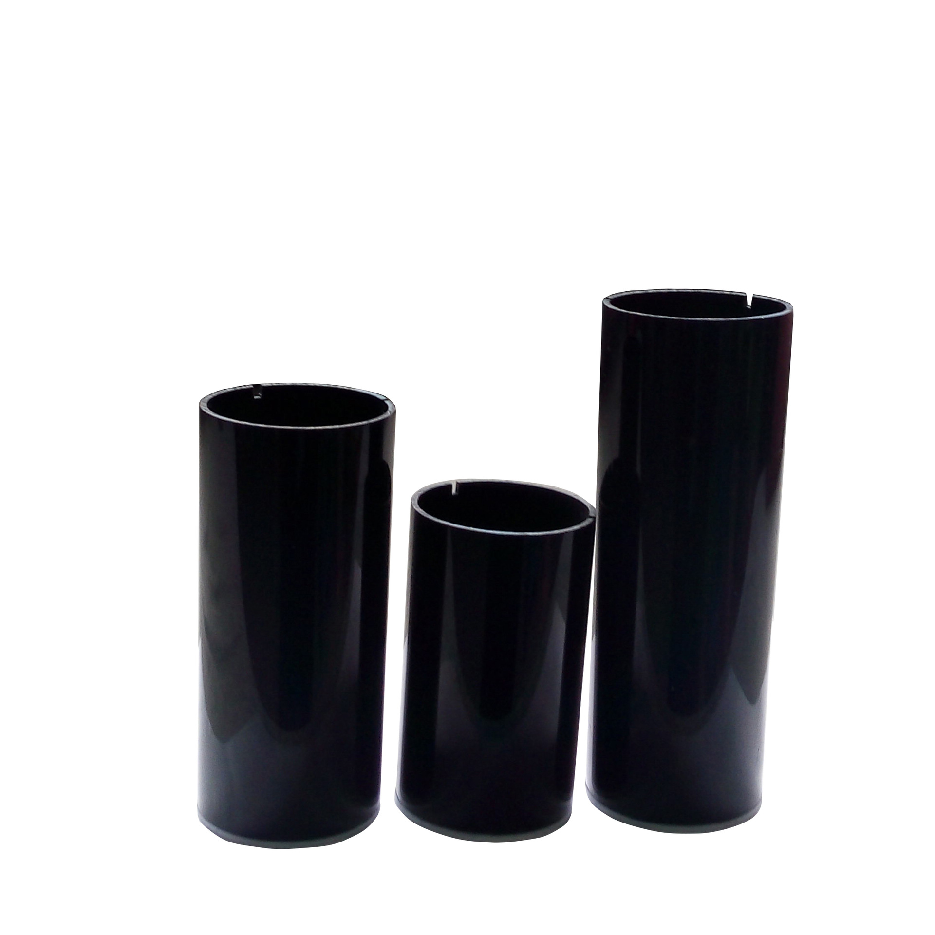 55*2mm 90*3mm 黑色圆筒圆柱 黑色亚克力管 有机玻璃管加工切割