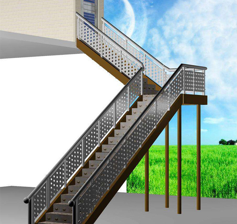 做钢结构楼梯室外钢结构楼梯工业风阳台地下室复式别墅楼梯