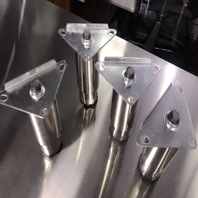 不锈钢脚支撑重力脚调节增高脚水吧台脚冷柜脚定向脚轮冰柜冰箱脚