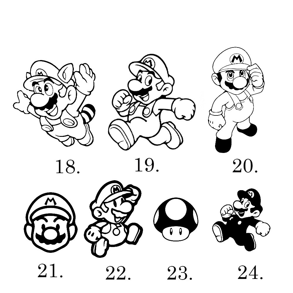 "卡通造型人物合集"外贸汽车pvc雕刻镂空车窗后挡风玻璃贴纸