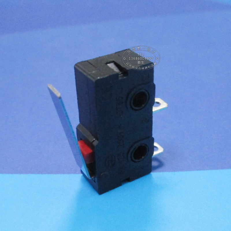 电路常开型两脚行程开关 直柄按下通电小家电微动开关kw12-b常开