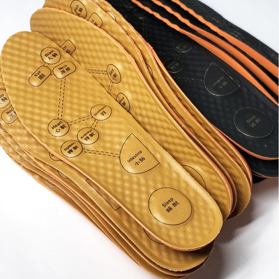 穴位按摩鞋垫 男女牛皮磁石鞋垫 磁疗多功能休闲按摩鞋垫