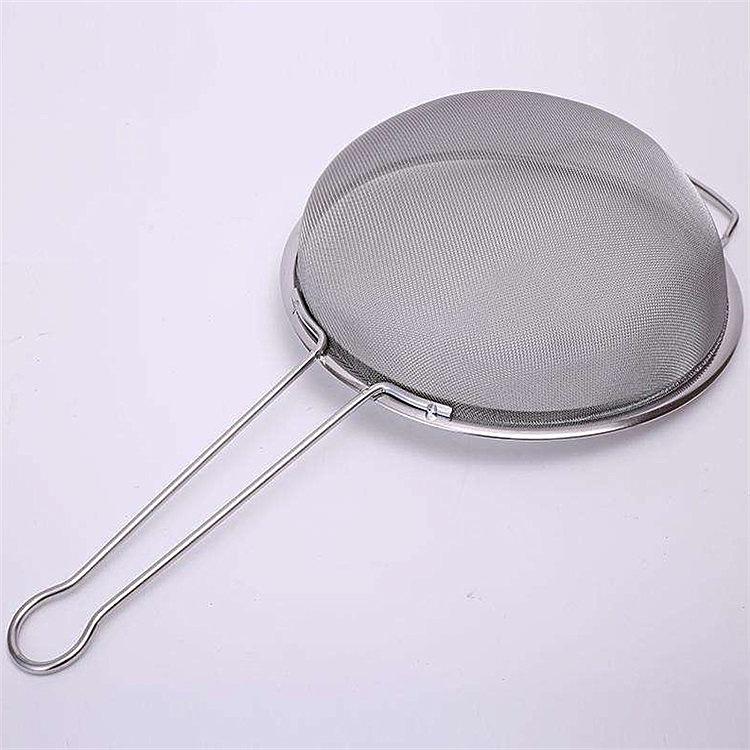 12厘米过滤漏勺 厨房沥油漏勺 大号不锈钢捞面漏勺生产厂家现货