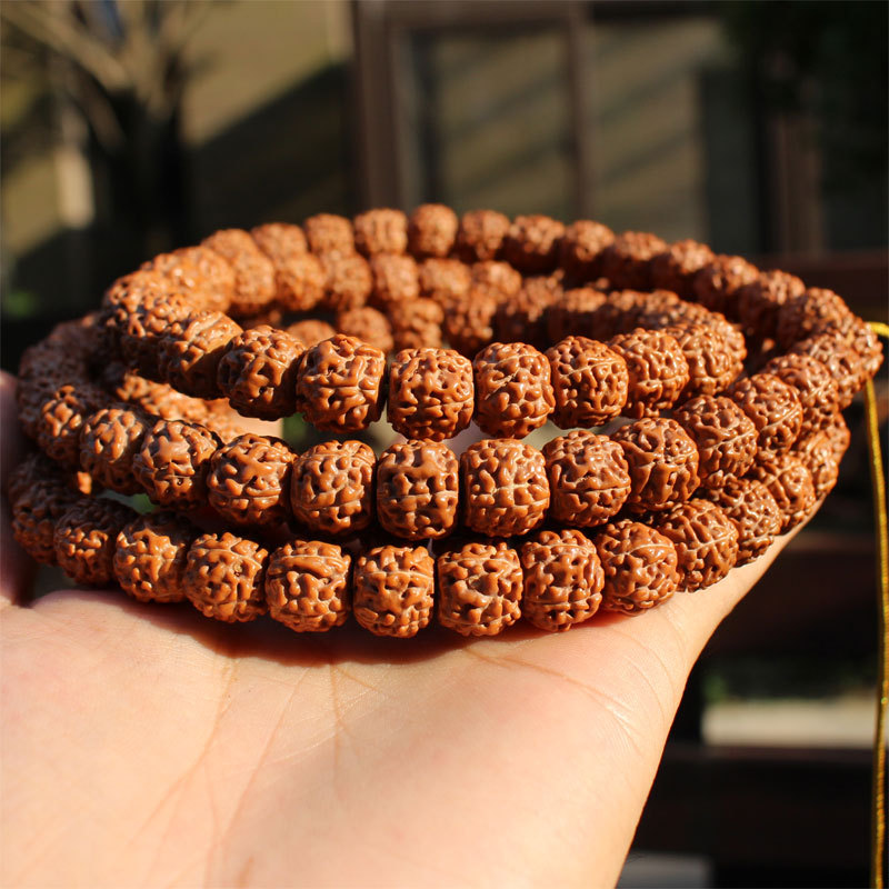 厂家直销藏式玄武纹小金刚菩提子手串108颗佛珠手链文玩男女饰品