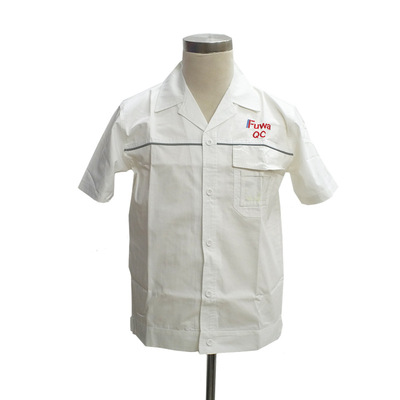 夏季短袖qc 质检工作服套装