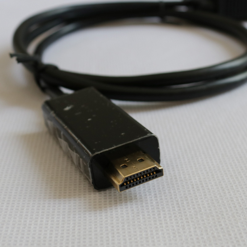厂家直销vga转hdmi电脑电视传输线 高清转接线 hdmi to vga线