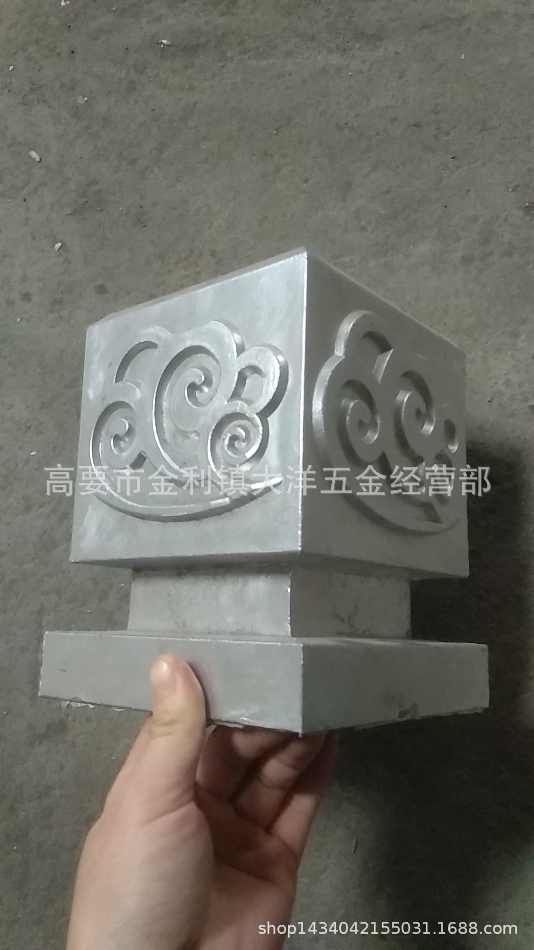 摇铸中式铝艺配件 铝柱头铝柱帽 护栏配件 古建筑铝配件 护栏柱帽
