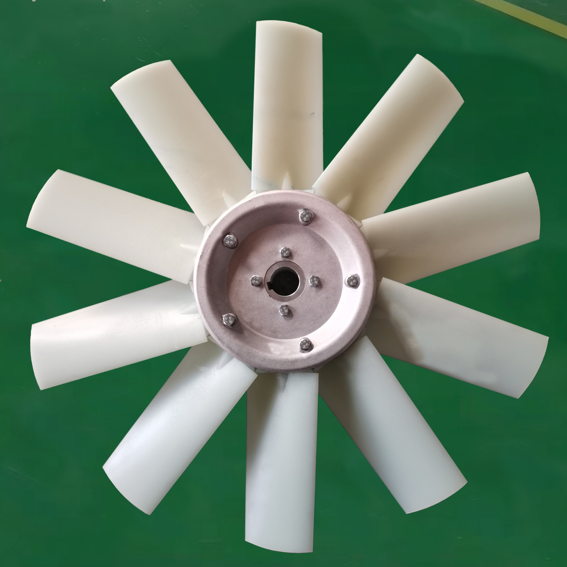 定制 铝合金轮盘轮毂叶轮 高速空心风机叶轮 4-72模压铝合金叶轮