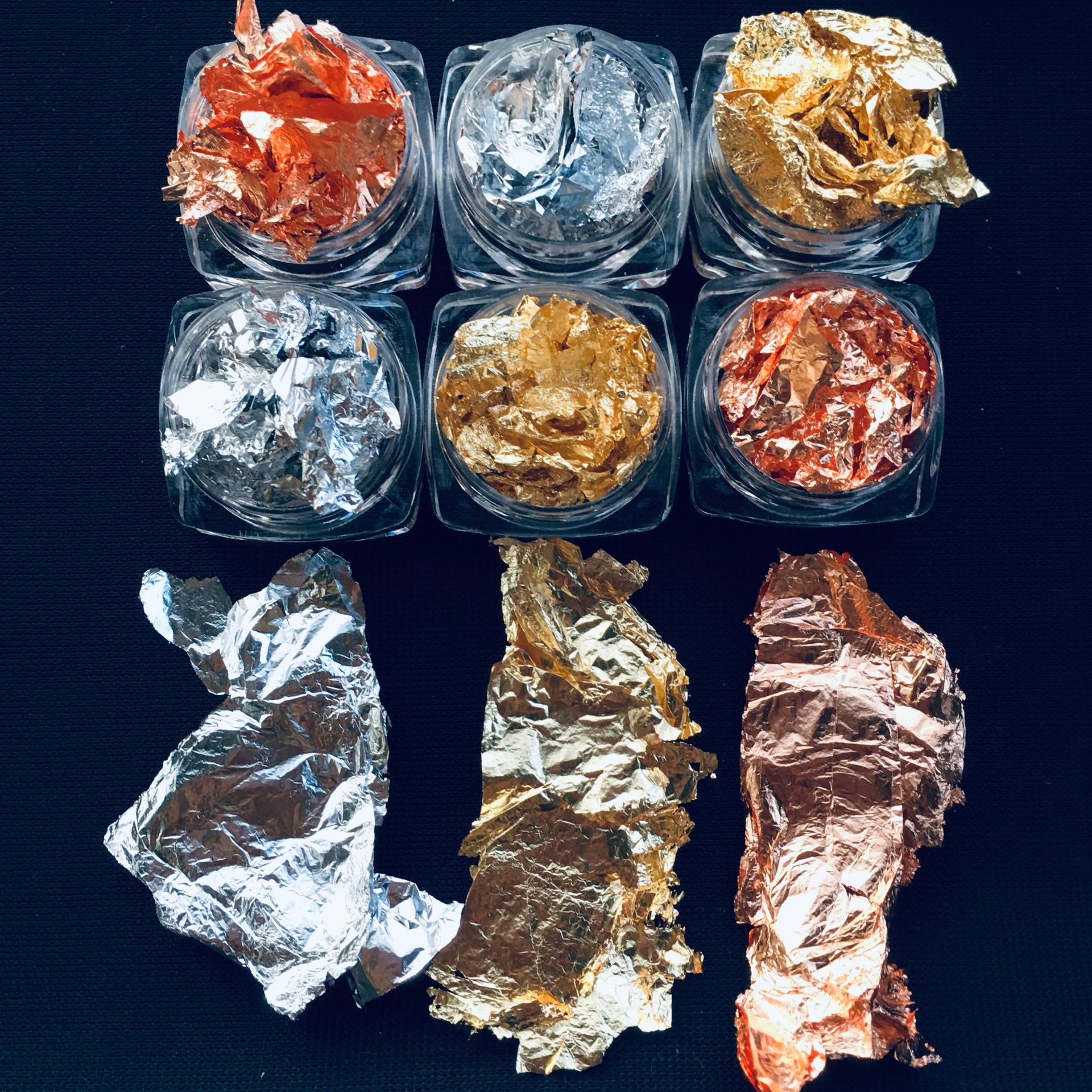 日系美甲锡箔纸 新款指甲贴纸薄款锡箔碎纸美甲金银彩色日本同款