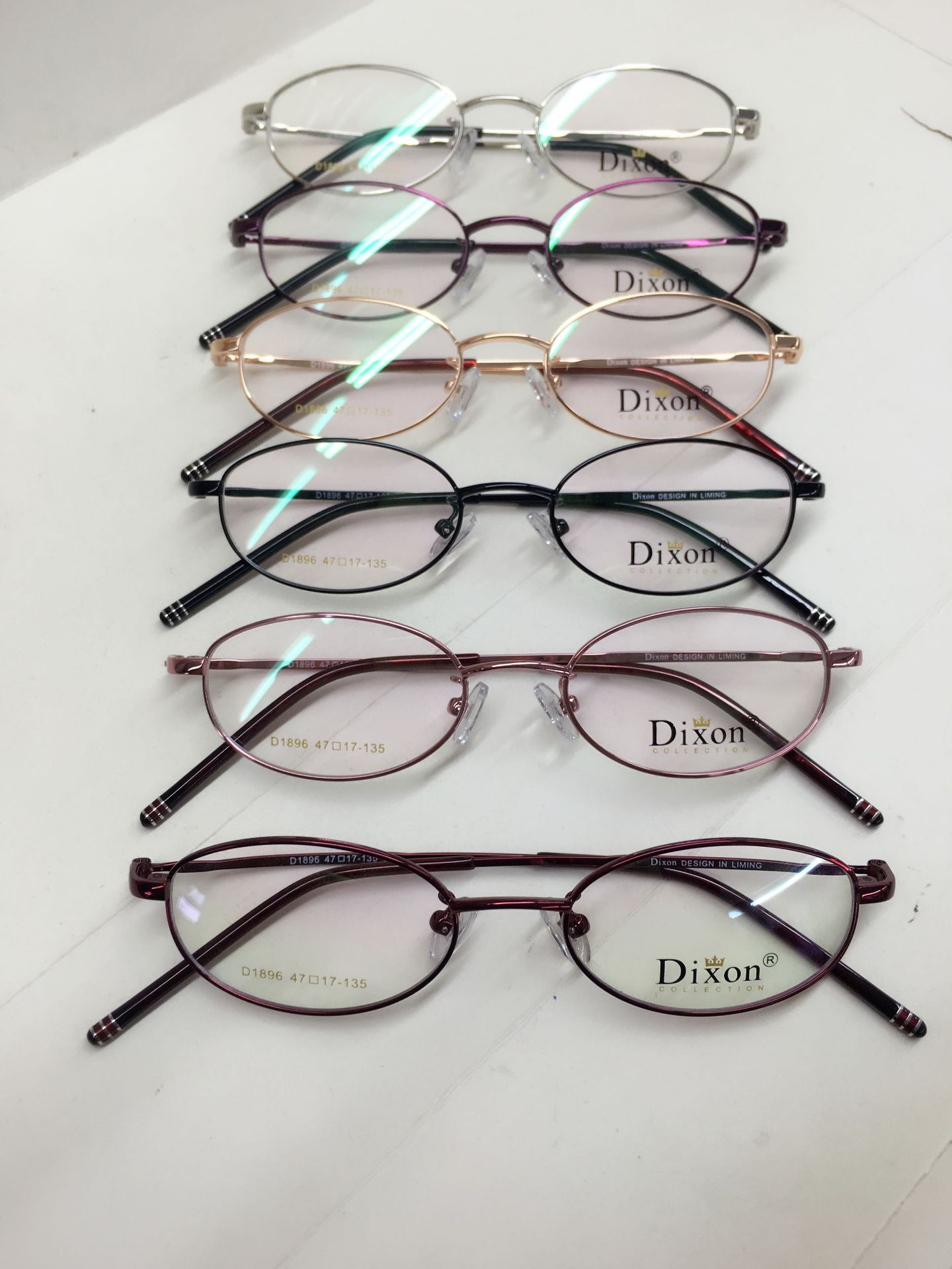 迪克逊19年10月8号新款,全框合金小框型配镜眼镜架1896