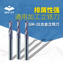 株洲ZCC.CT整体硬质合金立铣刀GM-2E-D1.0S二刃直柄平头铣刀批发