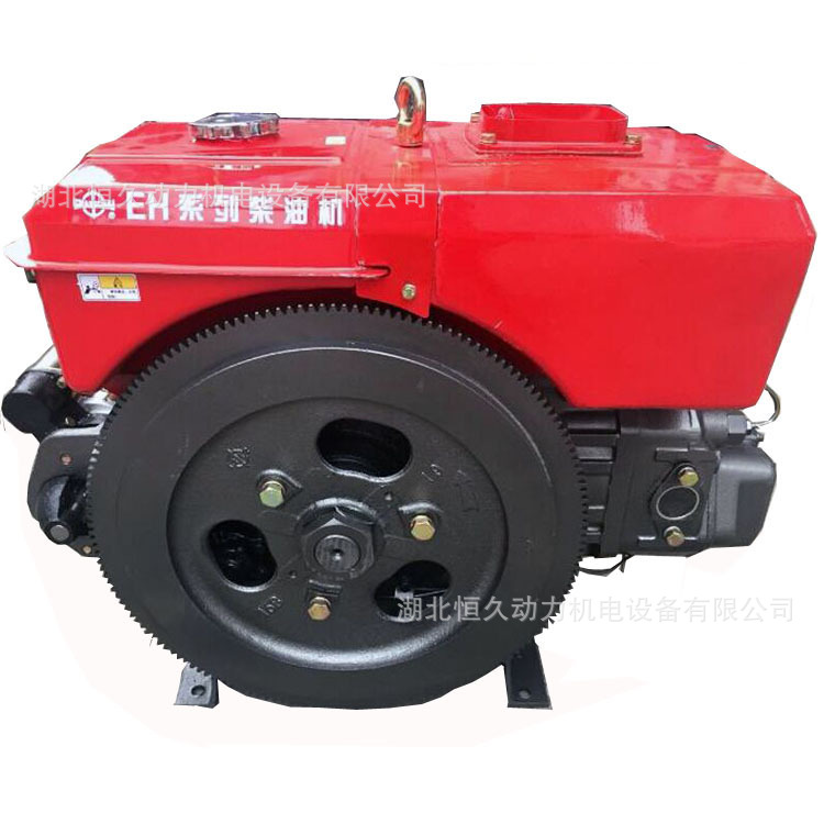 鄂州批发农用拖拉机头扁水箱常柴l28m匹马力单缸柴油机