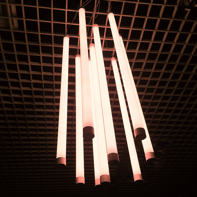 360度发光led吊线灯全角度无暗区灯管圆管灯长直径40长0.5m暖白