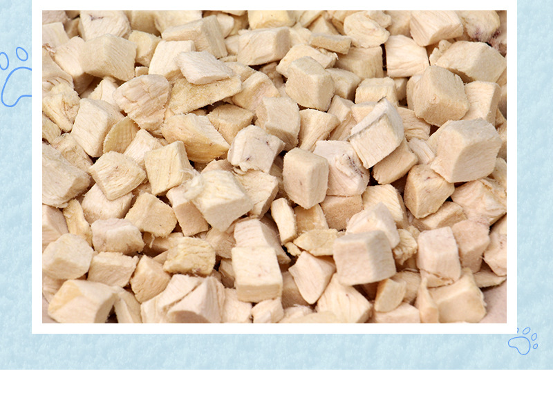 冻干宠物零食鸡肉丁 高蛋白营养高适口性好 猫狗共享零食厂家批发